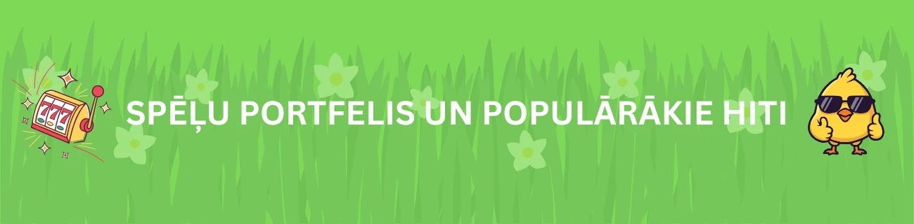 Spēļu portfelis un populārākie hiti
