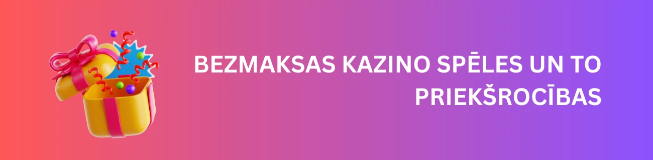 Bezmaksas kazino spēles un to priekšrocības